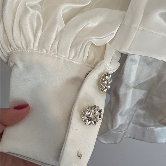 Bronx and Banco Bedouin Mini Dress in White size medium - Picture 7 of 9